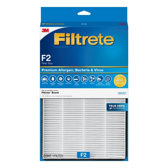 Filtrete 13 in H x 8.2 in W Rectangular HEPA Air Purifier Filter 1 Pack