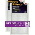 thumbnail image 1 of Filtrete 14x30x1, AC Furnace Air Filter, MPR 1500, Healthy Living Ultra Allergen, 2-Pack exact dimensions 13.81 x 29.81 x 0.78, 1 of 8