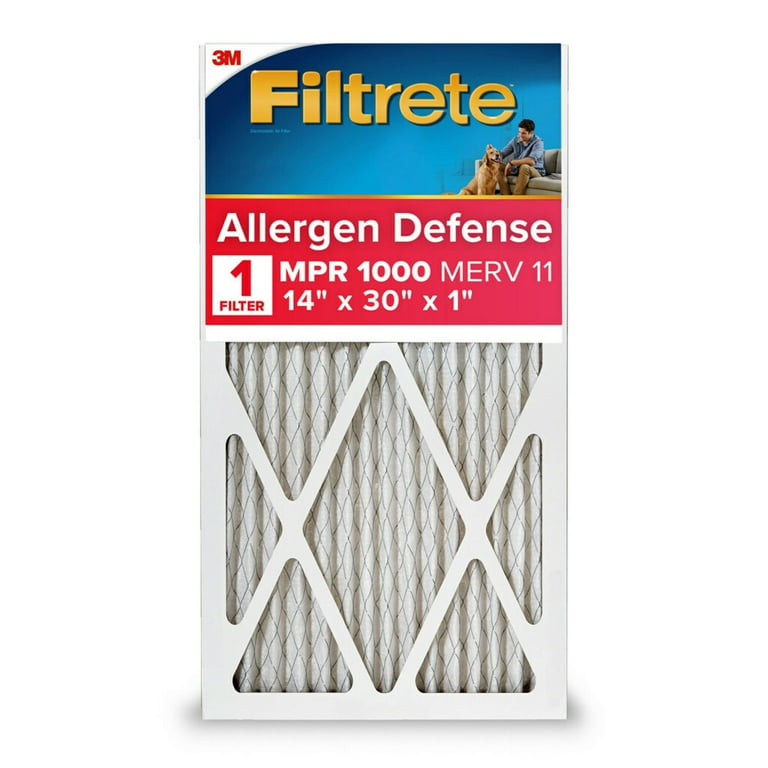 Filtrete 14x30x1 Air Filter MPR 1000 MERV 11 Allergen Defense 1 Filter