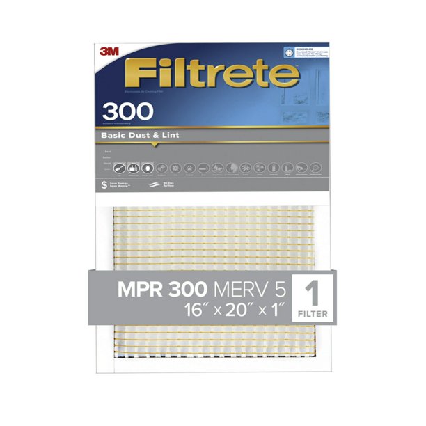 Filtrete 16x20x1, Clean Living Dust Reduction HVAC Furnace Air Filter