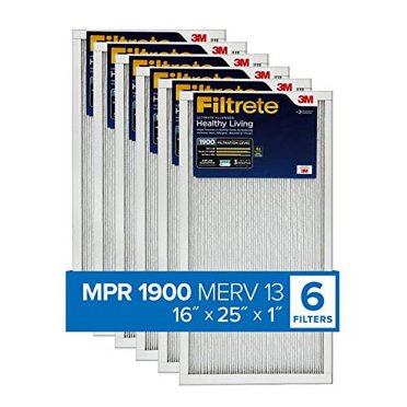 Filtrete 16x25x1 Air Filter 2-Pack - MPR 700, MERV 8 - Traps Pollen & Dust, Better Airflow, Lasts 3 Months