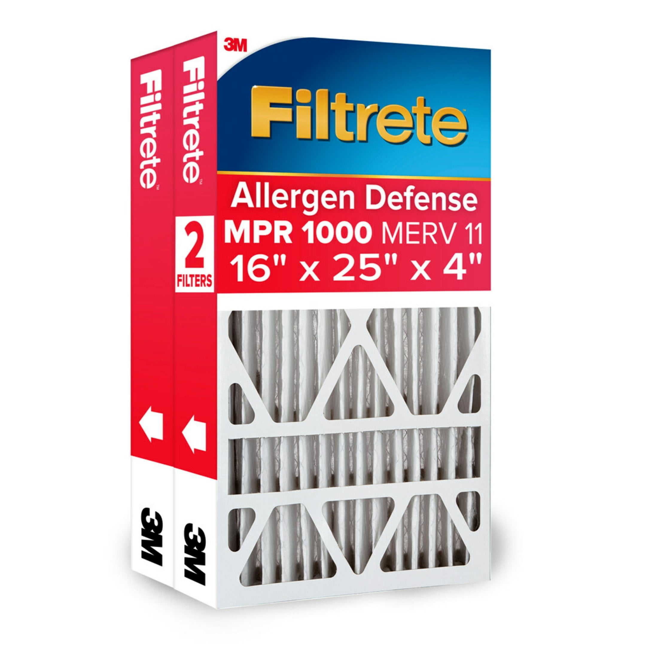 Filtrete 16x25x4 White Allergen Defense Furnace Air Filter