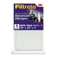 thumbnail image 1 of Filtrete 18x20x1 Air Filter, MPR 1500 MERV 12, Advanced Allergen Reduction, 1 New Filter, 1 of 4