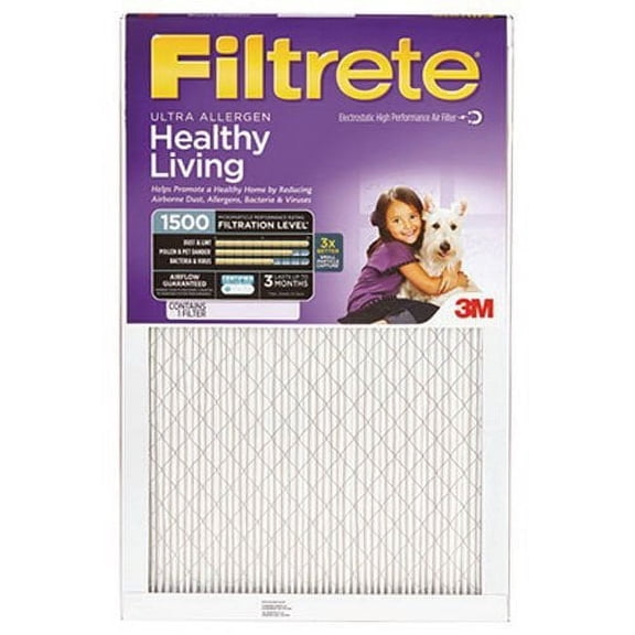 Filtrete 2004-Box 2004DC-6 Healthy Living Ultra Allergen Reduction HVAC Air Filter, 14 x 25 x 1 Home & Garage Storage, Stackable Design