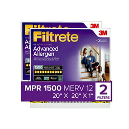 Filtrete F1 Room Air Purifier Filter, True HEPA Premium Allergen, Bacteria,  & Virus, 12 in. x 6.75 in., 4-Pack, Works with Devices: FAP-C01BA-G1