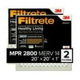 thumbnail image 1 of Filtrete 20x20x1 Air Filter, MPR 2800, MERV 14, Healthy Living Ultrafine Particle Reduction 3-Month Pleated 1-Inch Air Filters, 2 Filters, 1 of 4