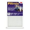 thumbnail image 1 of Filtrete 20x25x1 Air Filter, MPR 1500 MERV 12, Advanced Allergen Reduction, 1 New Filter, 1 of 4