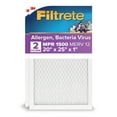 thumbnail image 1 of Filtrete 20x25x1 HVAC Furnace Air Filter, MPR 1500 MERV 12, Allergen, Bacteria and Virus, 2 Filters, 1 of 13