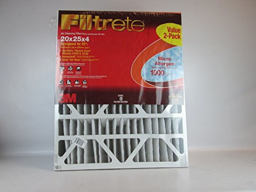 Filtrete 20x25x4 Micro Allergen Defense Furnace Air Filter 2-Pack