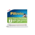 thumbnail image 1 of Filtrete 21x21x1 HVAC Furnace Air Filter, MPR 700 MERV 8, Dust, Pollen, and Pet Dander Reduction, 2 Pack, 1 of 10