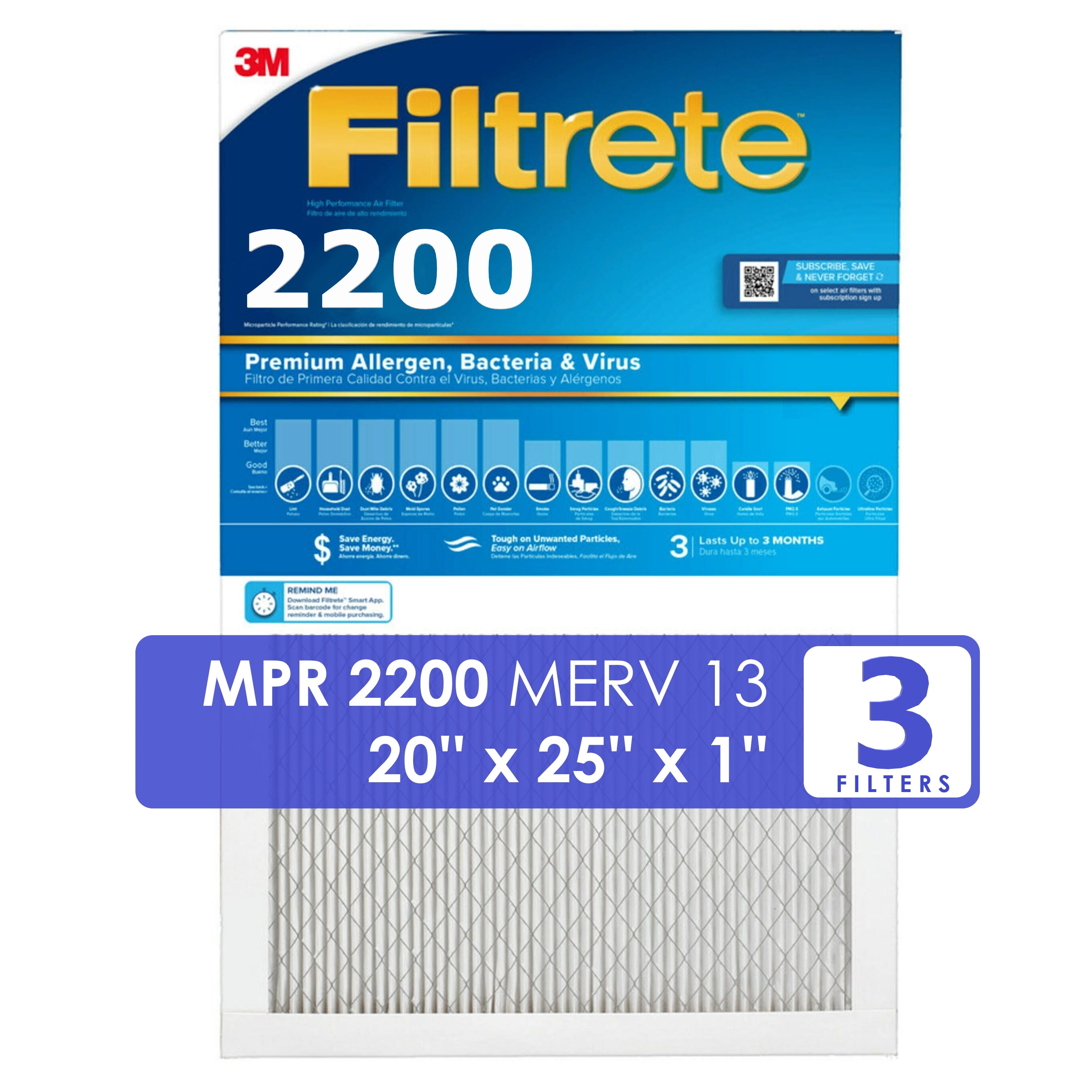 3M FPL02-2PK-24 Filtrete 2 Pack 20