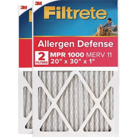 Filtrete 3M Filtrete Allergen Defense 20 In. x 30 In. x 1 In. Electrostatic Air Conditioner Filter