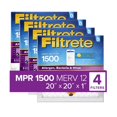 thumbnail image 1 of Filtrete by 3M, Smart 20x20x1, MERV 12, Allergen, Bacteria & Virus HVAC Air and Furnace Filter, Captures Allergens, Bacteria, Viruses, 1500 MPR, 4 Filters, 1 of 18
