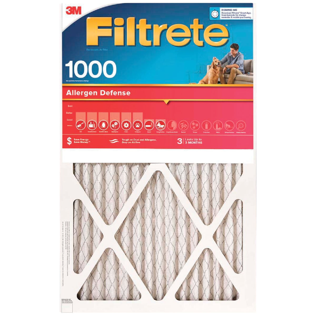 Filtrete Micro Allergen Defense HVAC Air Filter 6-Pack 14 x 24 x 1