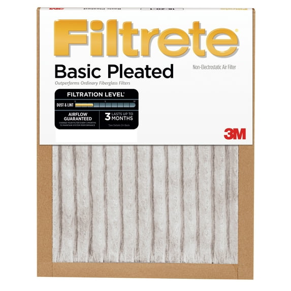 Filtrete Basic Pleated Air and Furnace Filter, Available in Multiple Sizes