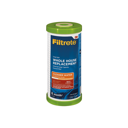 Filtrete Large Capacity Whole House Grooved Replacement Water Filter, 4WH-HDGR-F01