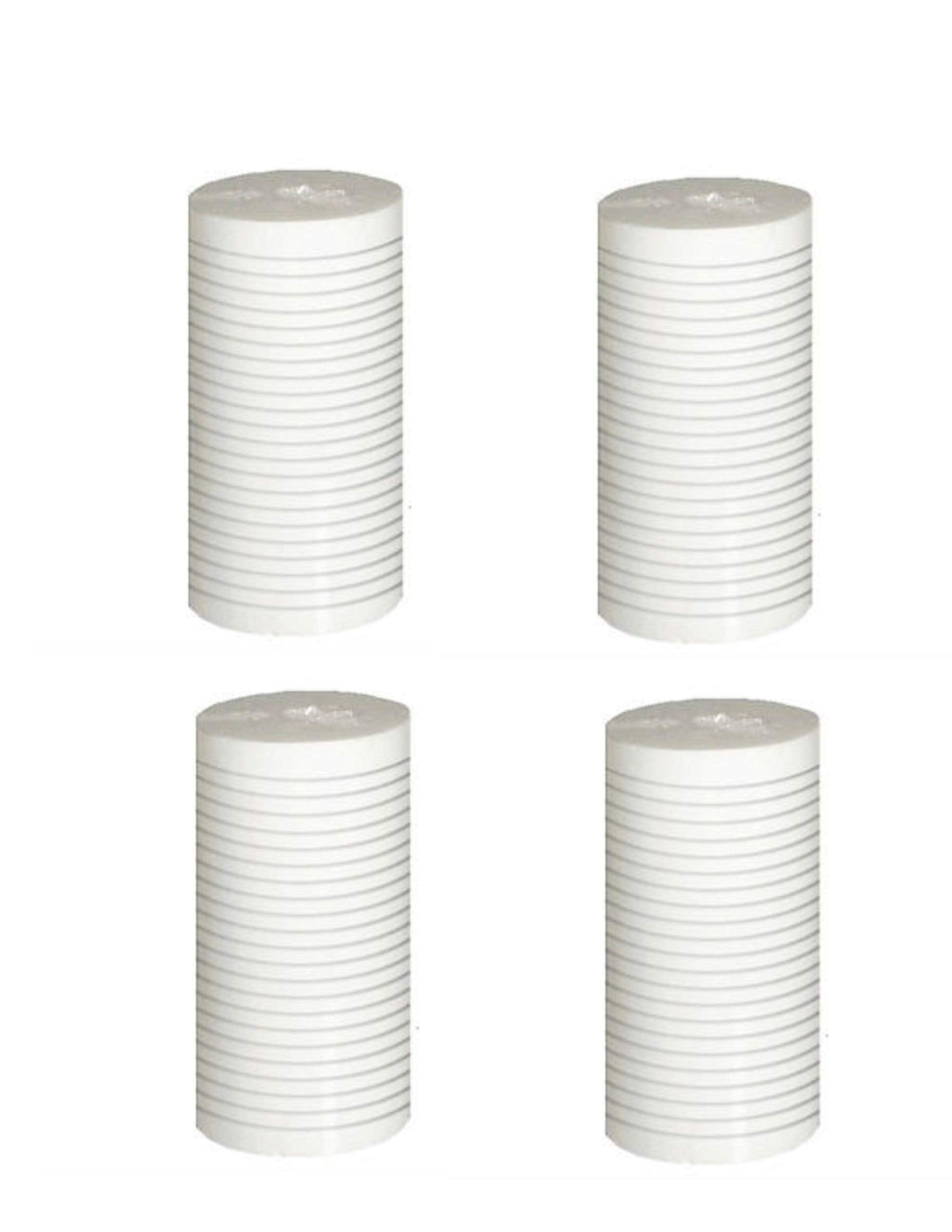 4 pcs Grooved WHKF-GD25BB Compatible Water Filter for WHKF-DWHBB 5m