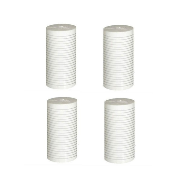 4 pcs Grooved WHKF-GD25BB Compatible Water Filter for WHKF-DWHBB 5m