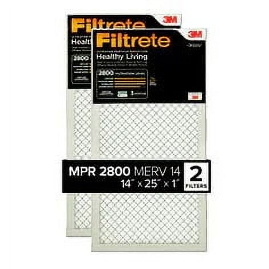 Filtrete Ultrafine Particle Reduction Filter UF04-2PK-1E, 14 in x 25 in x 1 in(35.5 cm x 63.5 cm x 2.5 cm)