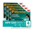 thumbnail image 1 of Filtrete by 3M 12x12x1, MERV 11, Allergen Reduction HVAC Furnace Air Filter, 1200 MPR, 4 Filters, 1 of 10