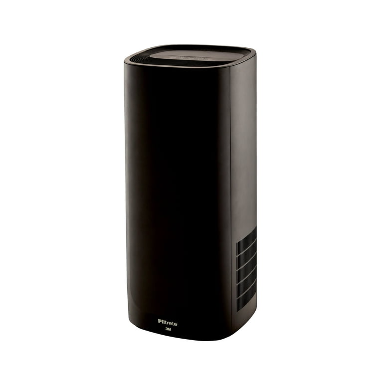 Filtrete by 3m room air purifier large room tower 370 sq ft coverage black true hepa filter included deals