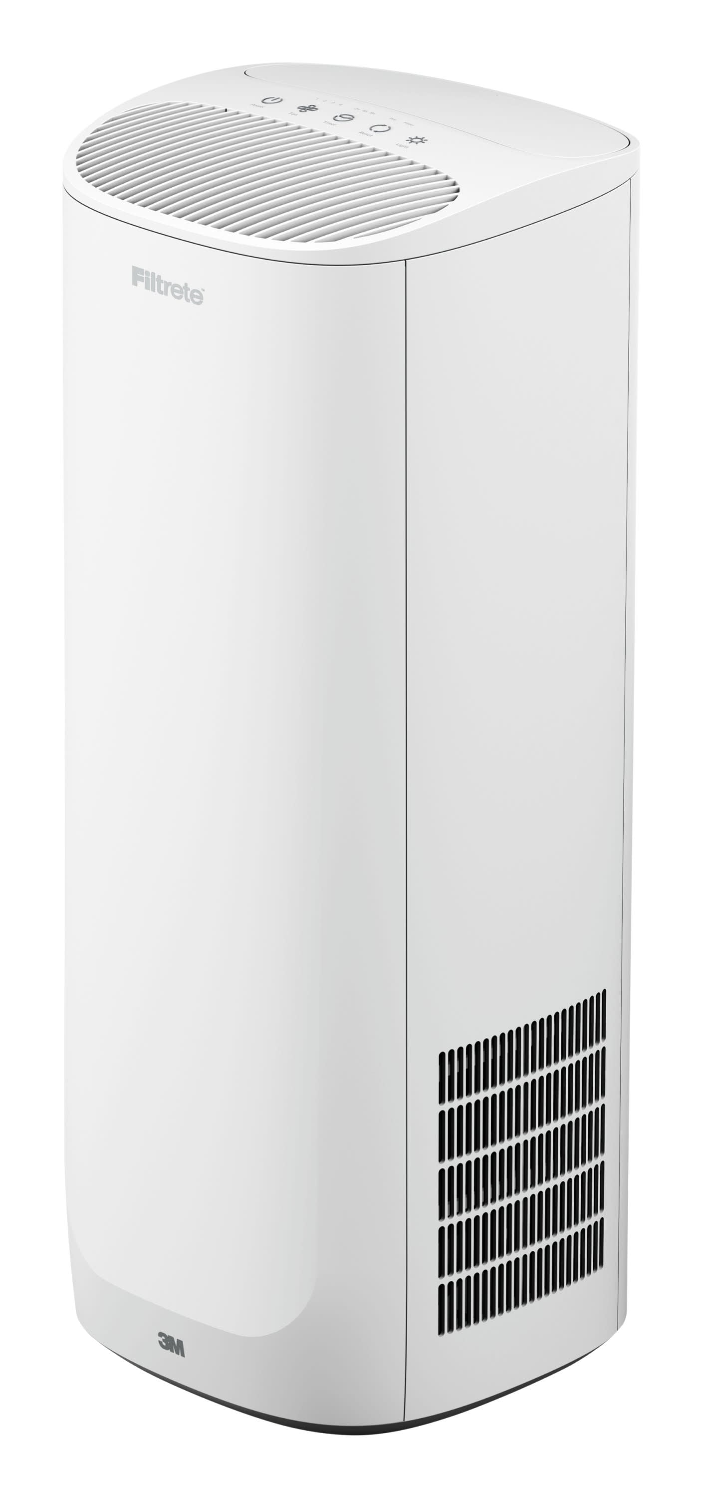 Filtrete by 3M Room Air Purifier Large Room Tower 290 Sq ft Coverage White True HEPA Filter Included
