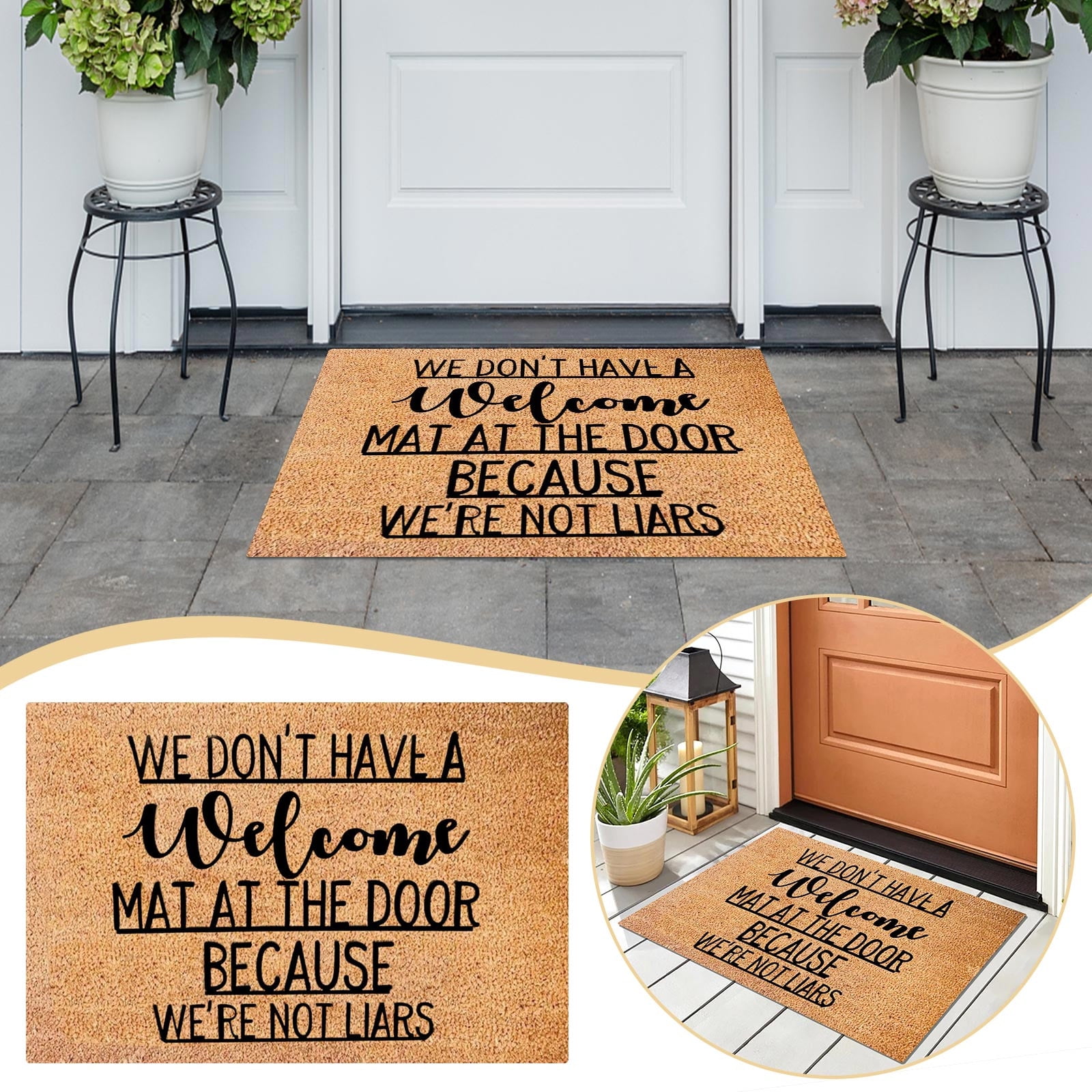 Fimeskey Carpet Fun Door Mat Mat Front Door Mat Non Slip Mat