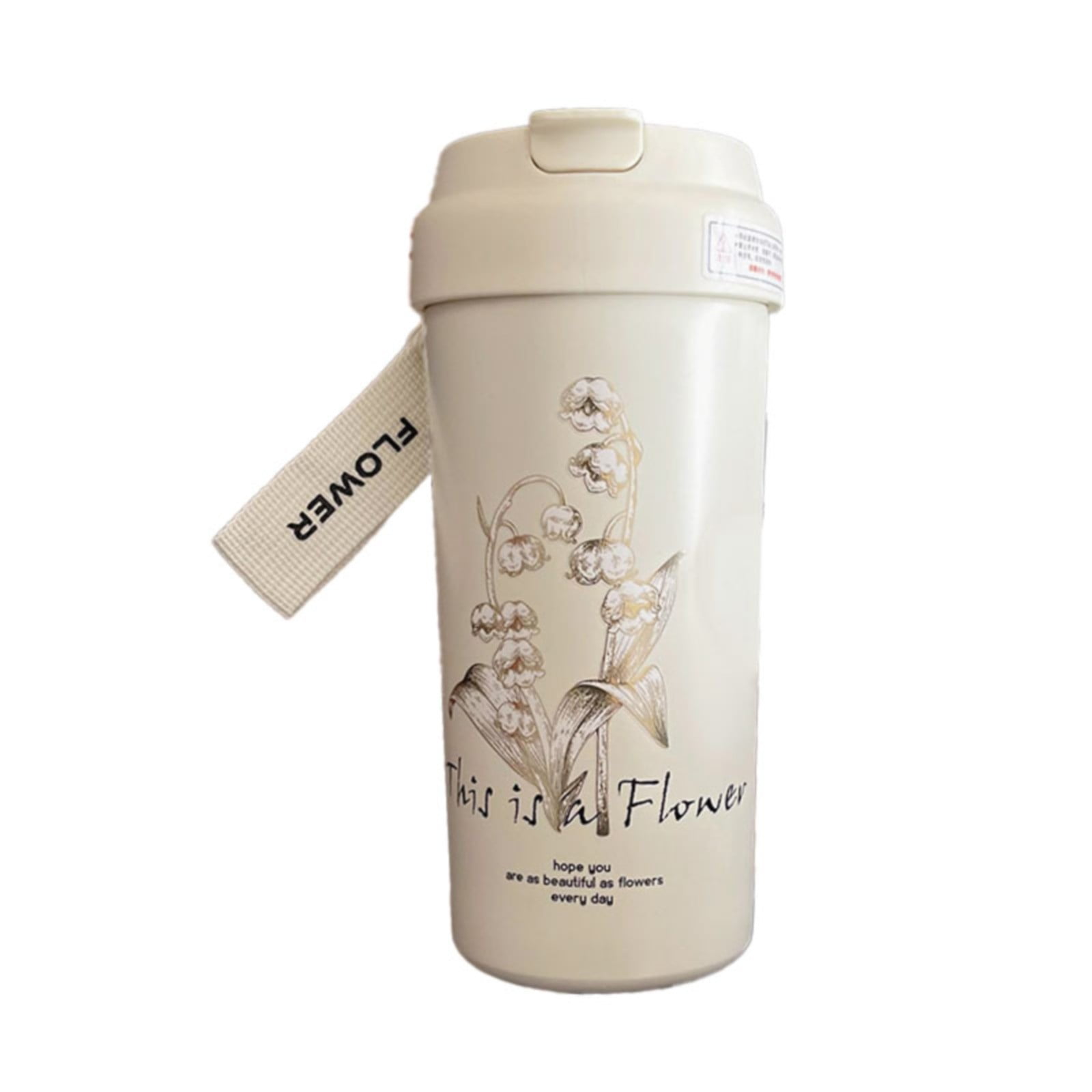 Fimeskey Ceramic Covered Car Water Bottle Vacuum Insulated Stainless