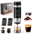 thumbnail image 1 of Fimilo Portable Espresso Maker, 3-in-1 20 Bar Mini Coffee Makers with 2 x 7500mAh Battery, Self-Heating Car Coffee Machine Compatible Ground Coffee & Capsules (NS＆DG) for RV, Hiking, Office, 1 of 10