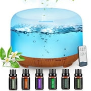 Fimilo 500ml Upgraded Water Scent Diffuser, Oil Diffuser with Remote Control, Aromatherapy Fragrant Oil Air Humidifier for Large Room/Home/Office/Car/Mother Gift