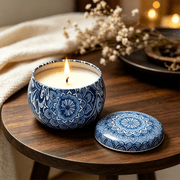 Fimilo Scented Candles, Aromatherapy Candles for Home, Scented Candles with Lid, Sustainable Use of Tin Boxes for Birthday Valentine Mother's Thanksgiving Day Present, 1 PC