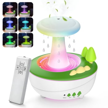 Fimilo Raindrop Aroma Diffuser, Essential Oil Diffuser with Soothing Mist & Water Droplet, White Noise, 280ml Colorful Light for Home Office Bedroom Gift