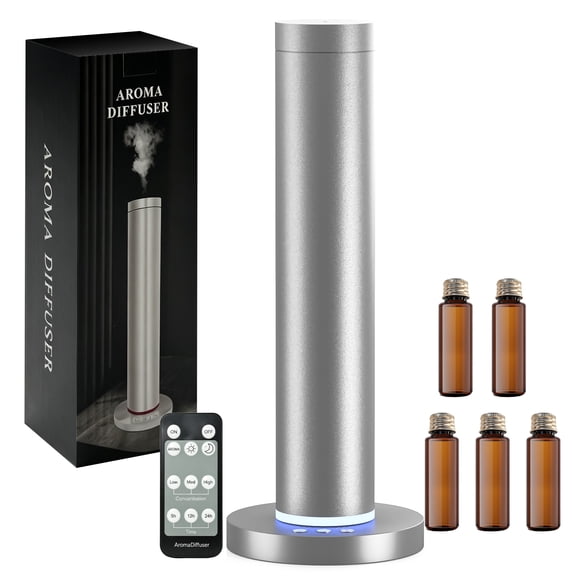 Fimilo Waterless Scent Diffuser - 2000 Sq Ft Coverage, Hotel Scent Diffuser, Essential Oil Diffuser Large Room, Included 5 Scent Oils, Remote Control