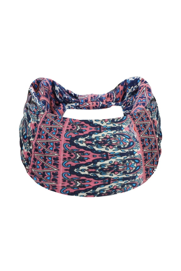 Head Wraps for Women Headband Yoga Exercise Ladies Hair Wide Wicking Knotted Elastic Running Non Slip Sports Hijab Elastic Heardband Turbans Hat Headbands