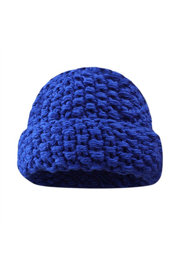 Head Wraps for Women Beanie Hat Fall Solid Thickened Warm Ear Pineapple Pattern Knitted Hat Mens Winter Caps