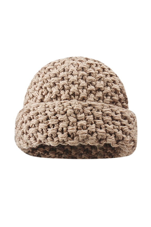 Head Wraps for Women Beanie Hat Fall Solid Thickened Warm Ear Pineapple Pattern Knitted Hat Mens Winter Caps