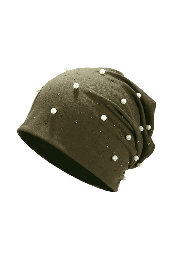 Head Wraps for Women Beanie Hat Scarf Wrap Headgear Stretch Head Fashion Pearl Baseball Mens Winter Caps