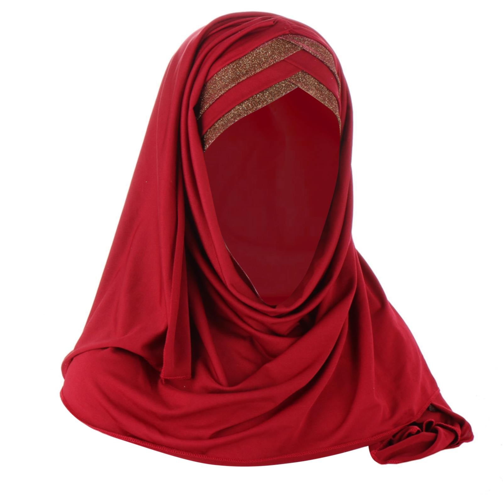 Fimkaul Head Wraps for Women Eid Al Fitr Colored Forehead Bright Scarf ...