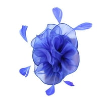 Fimkaul Head Wraps for Women Hat For Wedding Flower Cocktail Mesh Feathers Hair Clip Tea Party Turbans Hat Headbands