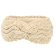 thumbnail image 1 of Fimkaul Head Wraps for Women Winter Fuzzy Fleece Lined Ear Warmer Cable Knit Thick Warm Crochet Gifts Turbans Hat Headbands, 1 of 4