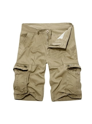 Khaki Jogger Shorts