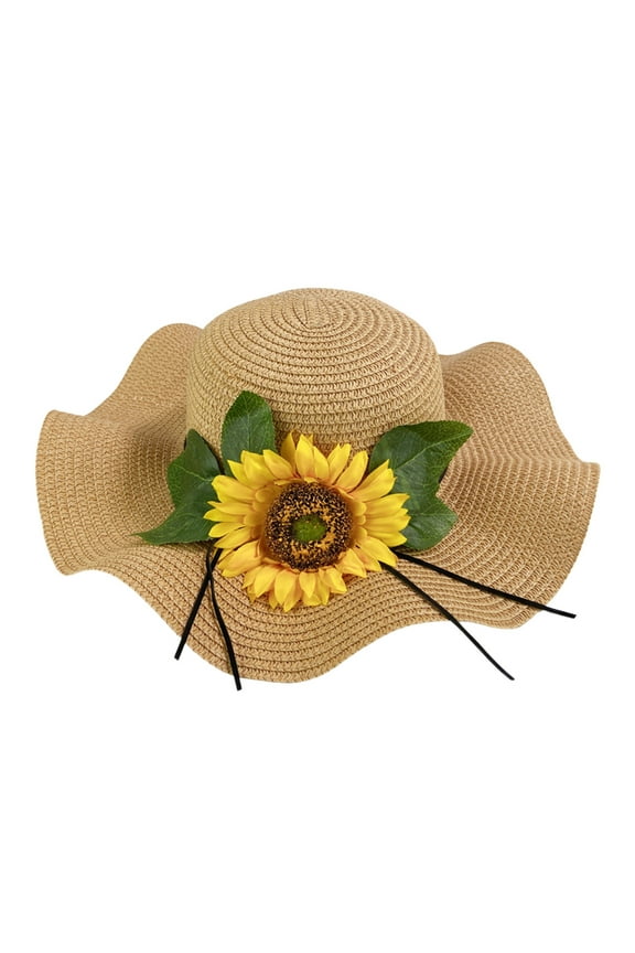 Summer Cap Womens Sun Hats Beach Beach Big Brim Sunflower Versatile Sandal Hat Mens Sun Hat