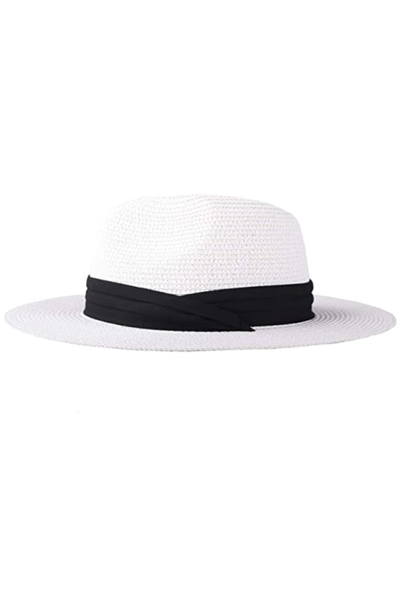 Summer Cap Womens Sun Hats Foldable Panama Wide Solid Fashion Beach Baseball Caps Mens Sun Hat