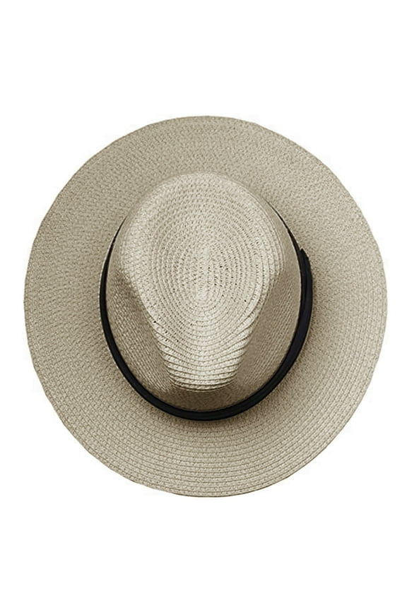 Summer Cap Womens Sun Hats Foldable Panama Wide Solid Fashion Beach Baseball Caps Mens Sun Hat