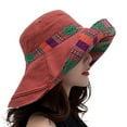 thumbnail image 1 of Fimkaul Summer Cap Womens Sun Hats Large Edge Double Sided Shading Fisherman's Everything Ethnic Wind Travel Beach Hat Mens Sun Hat, 1 of 3