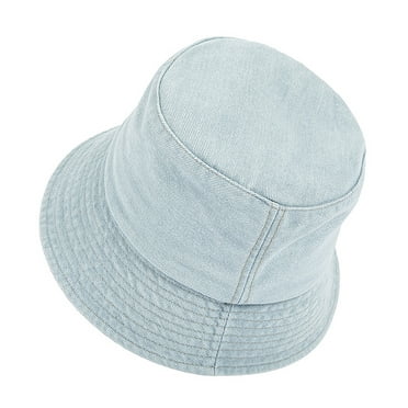 Fimkaul Summer Womens Bucket Hat Men Caps Unisex Washed Jean Denim Adjustable Sun For Travel Outdoor Fisherman Sun Hats