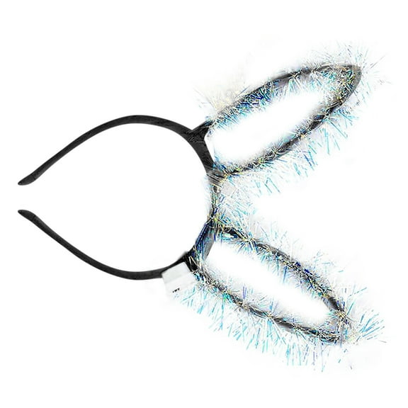 Fimkaul Women's Hair Clips Girls Flashing LED Luminous Ears Headband Christmas Headband Flashing Headband Rabbit Luminous Headband LED Clothing Luminous Headband Wedding Guest Gifts