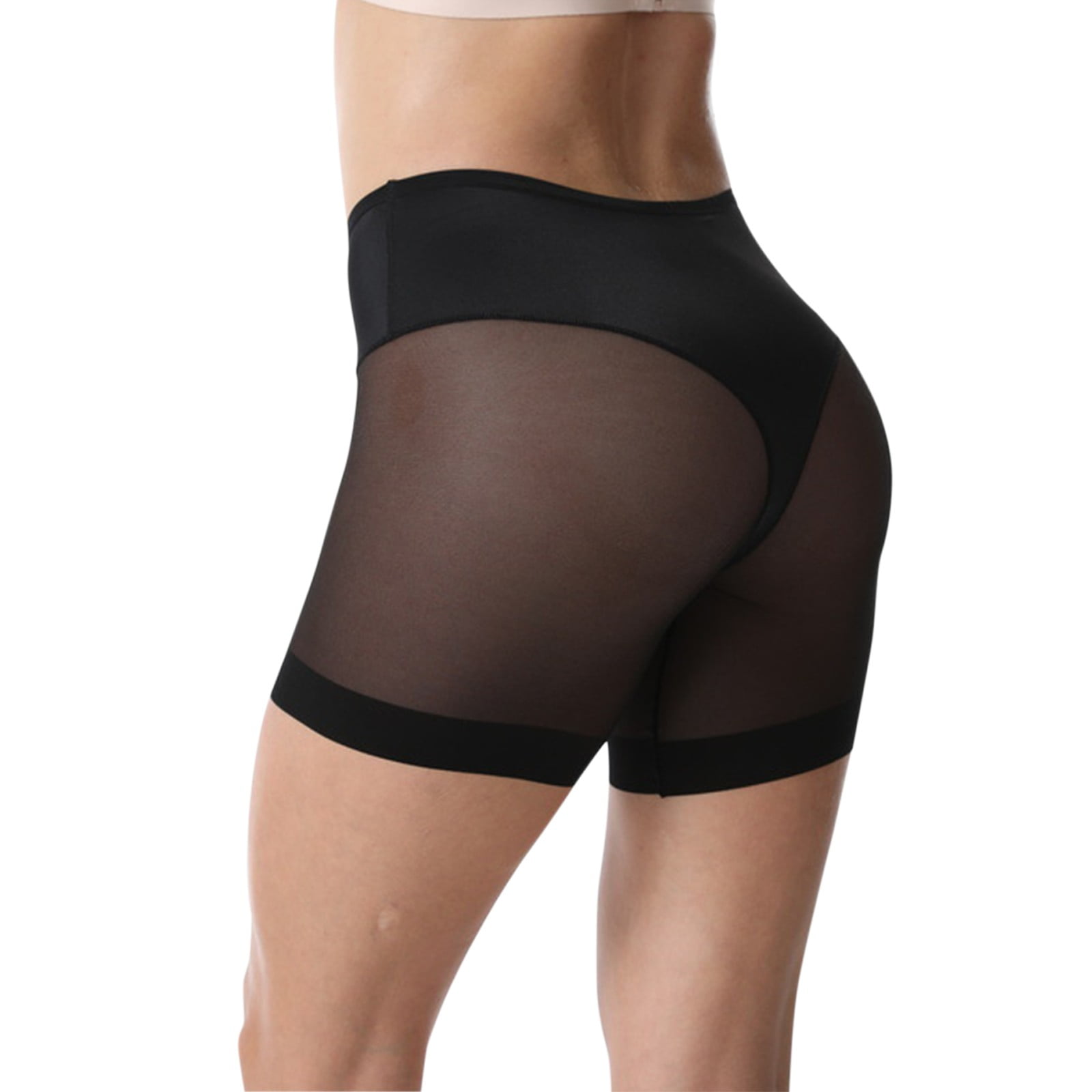 Plus Black Seamless High Waist Control Shapewear Brief