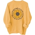 thumbnail image 1 of Fimkaul Women's Shirts Winter Fall Plus Size Long Sleeve Casual Tops Knit Over Loose Crew Neck Mid Sleeve T-Shirts Yellow L, 1 of 4