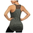 thumbnail image 1 of Fimkaul Women's Tank Top Sleeveless Casual Tops Workout Mesh Racerback Yoga Gym Running Basic Shirts Black L, 1 of 6